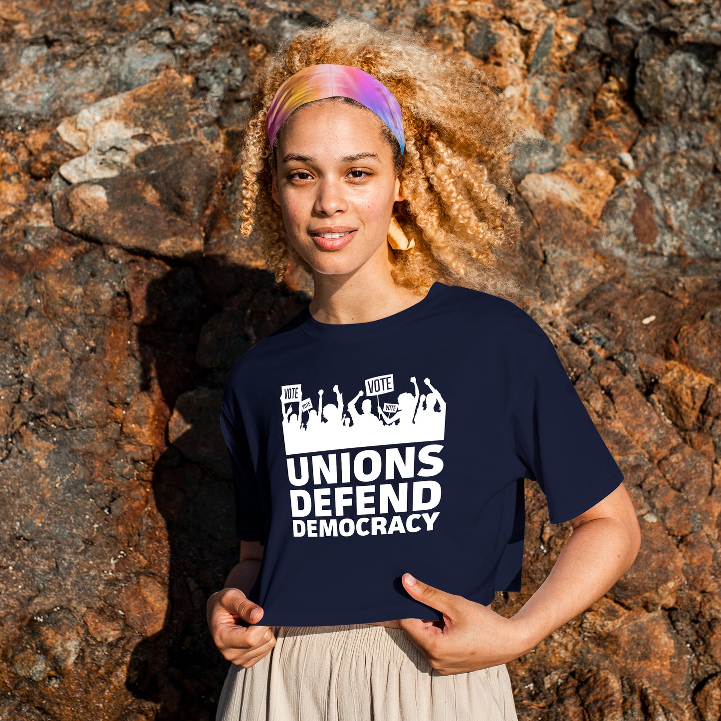 Unions Defend Democracy Tee Shirt